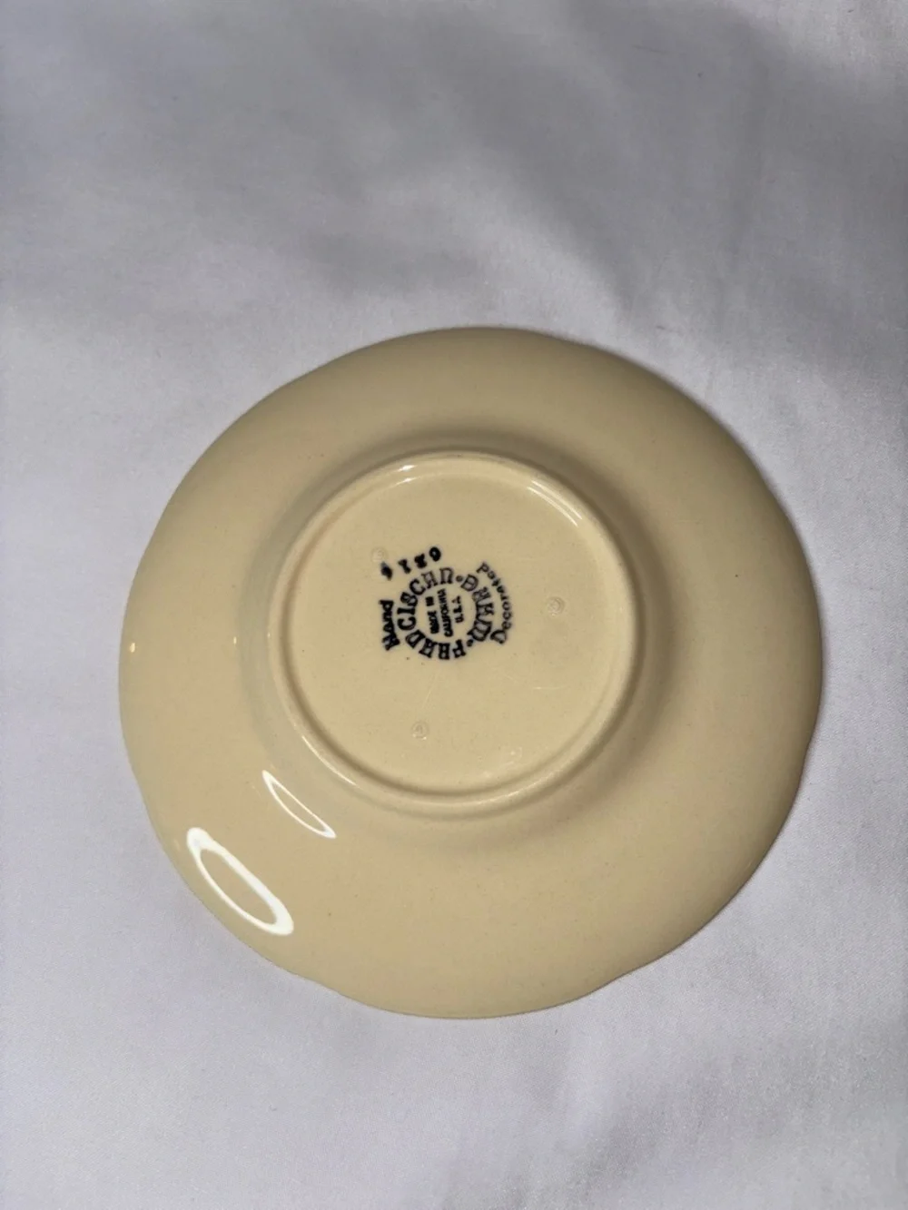 Franciscan Apple Set of 4 Saucer Plates 6.5” Vintage USA Hand Painted - AS IS